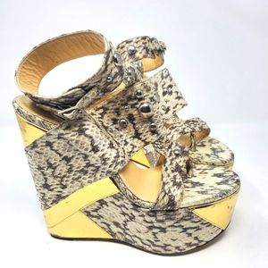 Jimmy Choo Snakeskin Wedges